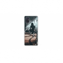 Husa personalizata tip carcasa HQPrint pentru Samsung Galaxy A51, model Chain Man, multicolor, S1D1M0296