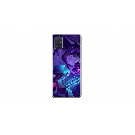 Husa personalizata tip carcasa HQPrint pentru Samsung Galaxy A51, model Ender Dragon, multicolor, S1D1M0304