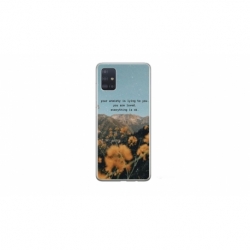 Husa personalizata tip carcasa HQPrint pentru Samsung Galaxy A51, model Quote 1, multicolor, S1D1M0306