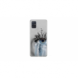 Husa personalizata tip carcasa HQPrint pentru Samsung Galaxy A51, model Teary Eye, multicolor, S1D1M0307
