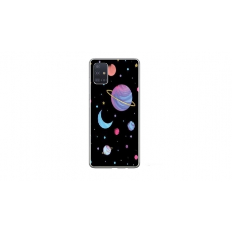 Husa personalizata tip carcasa HQPrint pentru Samsung Galaxy A51, model Colorful 6, multicolor, S1D1M0311