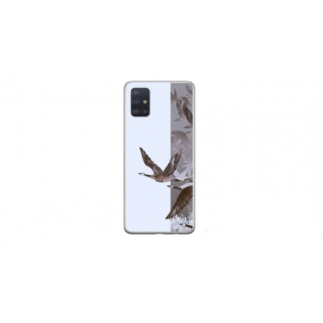 Husa personalizata tip carcasa HQPrint pentru Samsung Galaxy A51, model Birds, multicolor, S1D1M0314