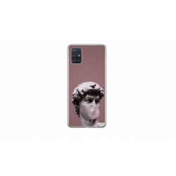 Husa personalizata tip carcasa HQPrint pentru Samsung Galaxy A51, model Bubble Gum Statue, multicolor, S1D1M0317