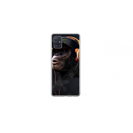 Husa personalizata tip carcasa HQPrint pentru Samsung Galaxy A51, model Monkey, multicolor, S1D1M0319