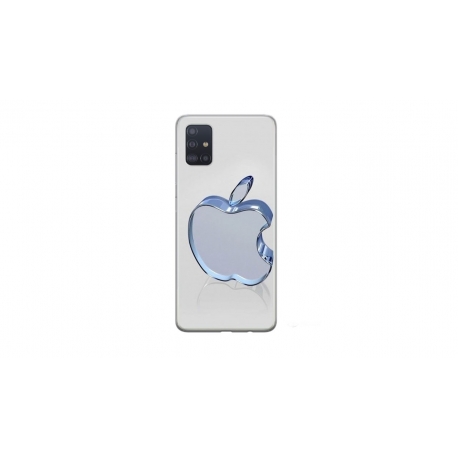 Husa personalizata tip carcasa HQPrint pentru Samsung Galaxy A51, model Apple Logo, multicolor, S1D1M0323