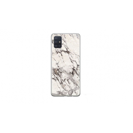 Husa personalizata tip carcasa HQPrint pentru Samsung Galaxy A51, model White Marble, multicolor, S1D1M0325