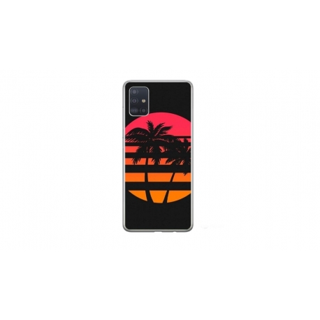 Husa personalizata tip carcasa HQPrint pentru Samsung Galaxy A51, model Beach View 3, multicolor, S1D1M0337