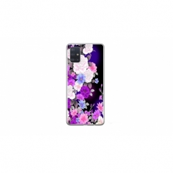 Husa personalizata tip carcasa HQPrint pentru Samsung Galaxy A71, model Flowers 3, multicolor, S1D1M0039
