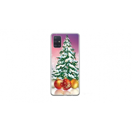 Husa personalizata tip carcasa HQPrint pentru Samsung Galaxy A71, model Christmas Tree 1, multicolor, S1D1M0057