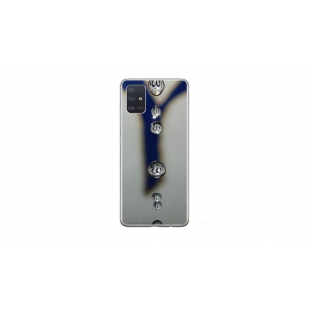 Husa personalizata tip carcasa HQPrint pentru Samsung Galaxy A51, model Droplets, multicolor, S1D1M0353