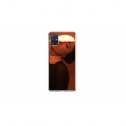 Husa personalizata tip carcasa HQPrint pentru Samsung Galaxy A51, model Sun Girl, multicolor, S1D1M0359