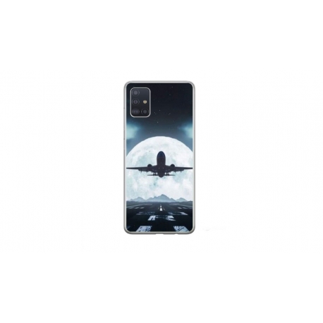 Husa personalizata tip carcasa HQPrint pentru Samsung Galaxy A71, model Moon Landing, multicolor, S1D1M0077