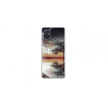 Husa personalizata tip carcasa HQPrint pentru Samsung Galaxy A51, model Time Flies 3, multicolor, S1D1M0366