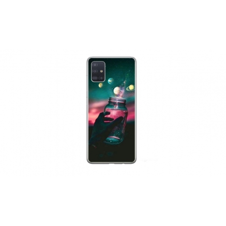 Husa personalizata tip carcasa HQPrint pentru Samsung Galaxy A51, model Colorful 10, multicolor, S1D1M0369