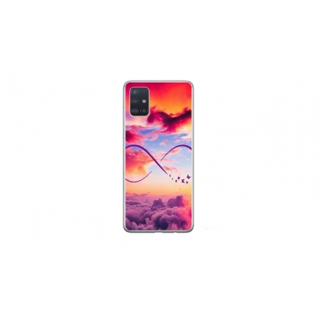 Husa personalizata tip carcasa HQPrint pentru Samsung Galaxy A51, model Bright Infinity, multicolor, S1D1M0377