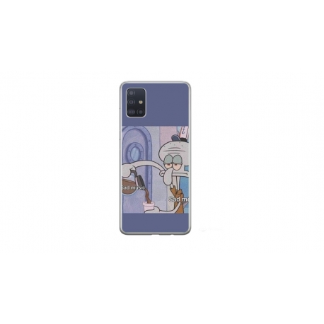 Husa personalizata tip carcasa HQPrint pentru Samsung Galaxy A71, model Squidward 1, multicolor, S1D1M0161