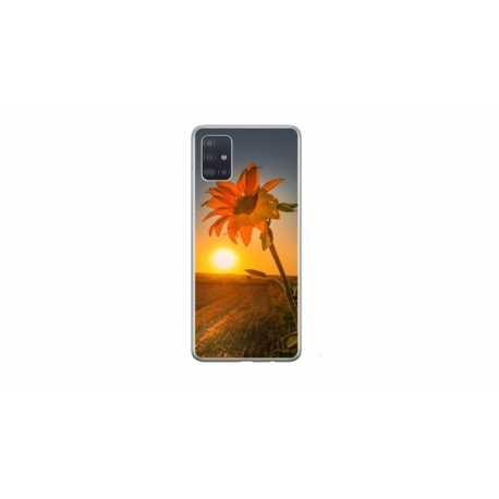 Husa personalizata tip carcasa HQPrint pentru Samsung Galaxy A71, model Sunflower 2, multicolor, S1D1M0194