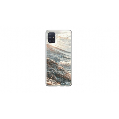 Husa personalizata tip carcasa HQPrint pentru Samsung Galaxy A71, model Ocean Water 1 , multicolor, S1D1M0200