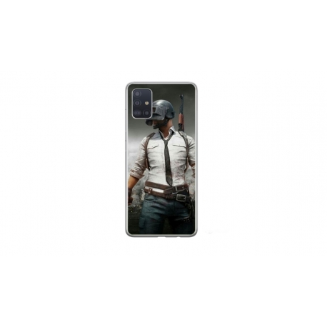 Husa personalizata tip carcasa HQPrint pentru Samsung Galaxy A71, model PUBG 1, multicolor, S1D1M0214