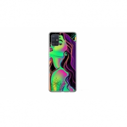 Husa personalizata tip carcasa HQPrint pentru Samsung Galaxy A71, model Colorful Girl, multicolor, S1D1M0249