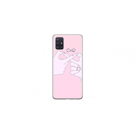 Husa personalizata tip carcasa HQPrint pentru Samsung Galaxy A71, model Infinity Togeter, multicolor, S1D1M0251