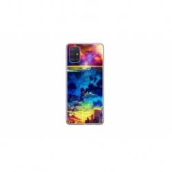 Husa personalizata tip carcasa HQPrint pentru Samsung Galaxy A71, model Abstract City, multicolor, S1D1M0263