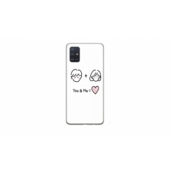 Husa personalizata tip carcasa HQPrint pentru Samsung Galaxy A71, model You and Me, multicolor, S1D1M0274