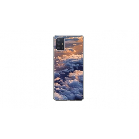 Husa personalizata tip carcasa HQPrint pentru Samsung Galaxy A71, model Beautiful Sky, multicolor, S1D1M0277