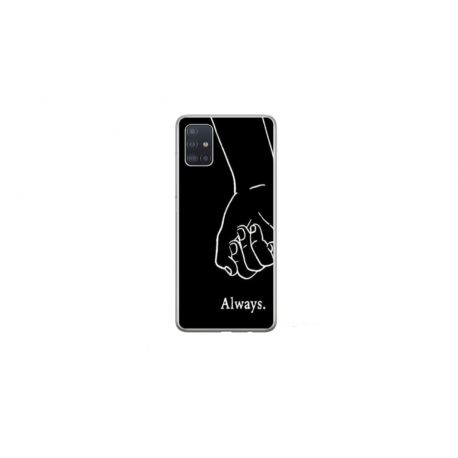 Husa personalizata tip carcasa HQPrint pentru Samsung Galaxy A71, model Always and Forever 1, multicolor, S1D1M0279