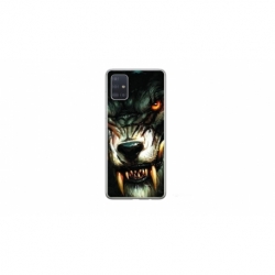 Husa personalizata tip carcasa HQPrint pentru Samsung Galaxy A71, model Wolf, multicolor, S1D1M0286