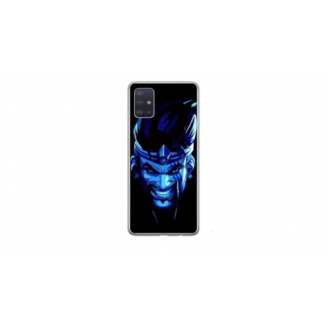Husa personalizata tip carcasa HQPrint pentru Samsung Galaxy A71, model Blue King, multicolor, S1D1M0305