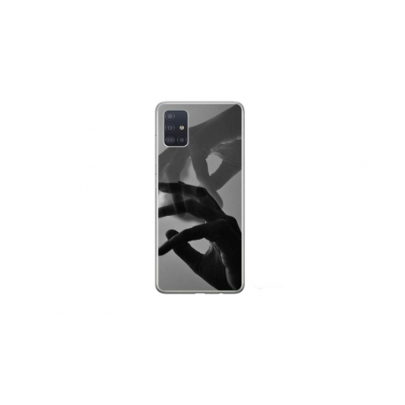 Husa personalizata tip carcasa HQPrint pentru Samsung Galaxy A71, model Hand Reach, multicolor, S1D1M0318