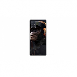 Husa personalizata tip carcasa HQPrint pentru Samsung Galaxy A71, model Monkey, multicolor, S1D1M0319