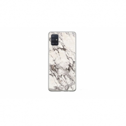 Husa personalizata tip carcasa HQPrint pentru Samsung Galaxy A71, model White Marble, multicolor, S1D1M0325