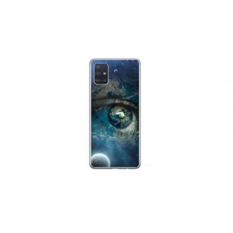 Husa personalizata tip carcasa HQPrint pentru Samsung Galaxy A71, model Abstract 3, multicolor, S1D1M0362