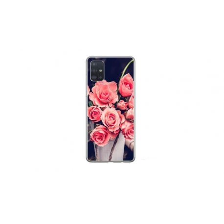 Husa personalizata tip carcasa HQPrint pentru Samsung Galaxy A71, model Flowers 22, multicolor, S1D1M0379