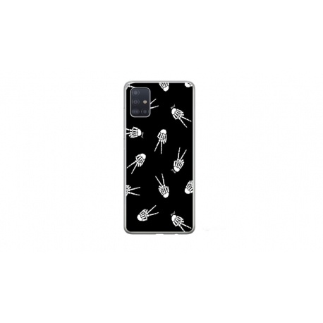 Husa personalizata tip carcasa HQPrint pentru Samsung Galaxy A71, model OK Skelly, multicolor, S1D1M0388