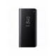 Husa SAMSUNG Galaxy J4 Plus 2018 - Flip Wallet Clear (Negru) Blister