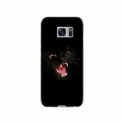Husa personalizata tip carcasa HQPrint pentru Samsung Galaxy S7, model Black Cat 2, multicolor, S1D1M0016