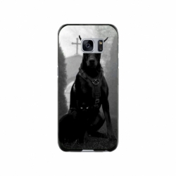 Husa personalizata tip carcasa HQPrint pentru Samsung Galaxy S7, model Doberman, multicolor, S1D1M0018