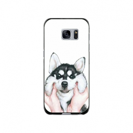 Husa personalizata tip carcasa HQPrint pentru Samsung Galaxy S7, model Fluffy Dog, multicolor, S1D1M0033