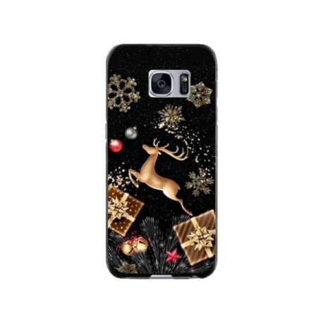 Husa personalizata tip carcasa HQPrint pentru Samsung Galaxy S7, model Reindeer 2, multicolor, S1D1M0052