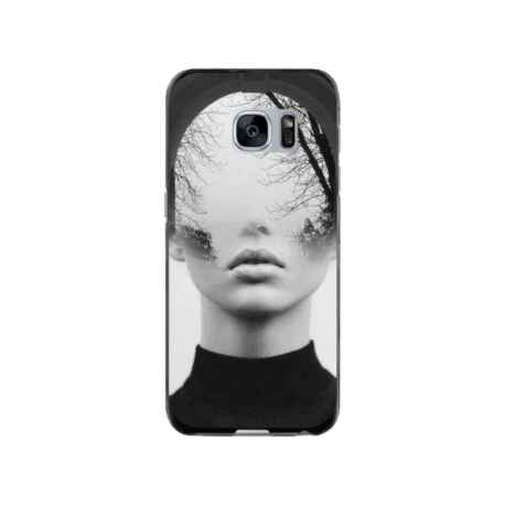 Husa personalizata tip carcasa HQPrint pentru Samsung Galaxy S7, model Abstract Lady, multicolor, S1D1M0066