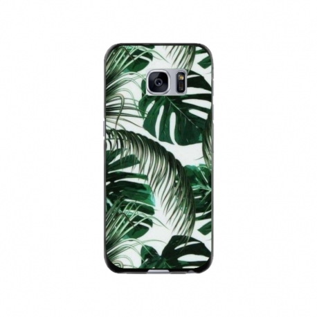 Husa personalizata tip carcasa HQPrint pentru Samsung Galaxy S7, model Leaf Design 3, multicolor, S1D1M0088