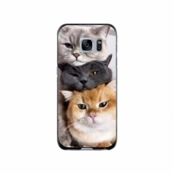 Husa personalizata tip carcasa HQPrint pentru Samsung Galaxy S7, model Cats, multicolor, S1D1M0116