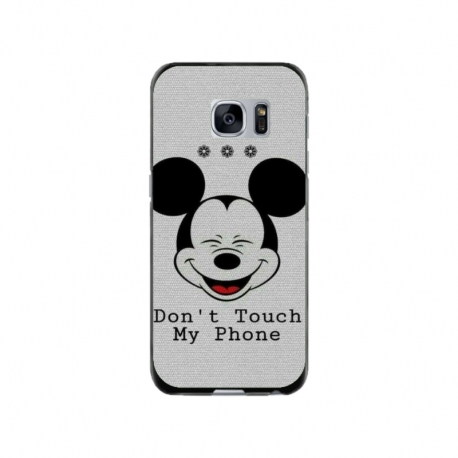 Husa personalizata tip carcasa HQPrint pentru Samsung Galaxy S7, model Dont Touch my Phone 3, multicolor, S1D1M0123