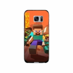 Husa personalizata tip carcasa HQPrint pentru Samsung Galaxy S7, model Minecraft 1, multicolor, S1D1M0125