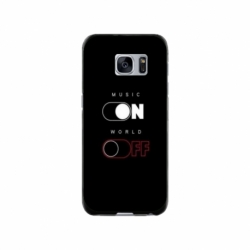 Husa personalizata tip carcasa HQPrint pentru Samsung Galaxy S7, model Phone On World Off, multicolor, S1D1M0131