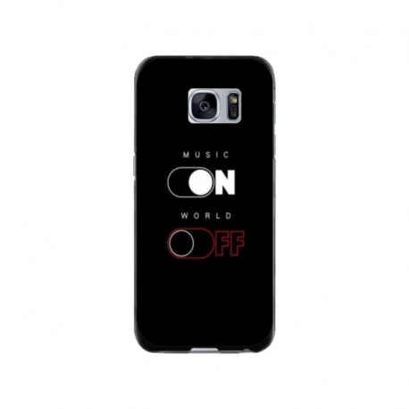 Husa personalizata tip carcasa HQPrint pentru Samsung Galaxy S7, model Phone On World Off, multicolor, S1D1M0131