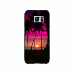 Husa personalizata tip carcasa HQPrint pentru Samsung Galaxy S7, model Beach View 1, multicolor, S1D1M0136